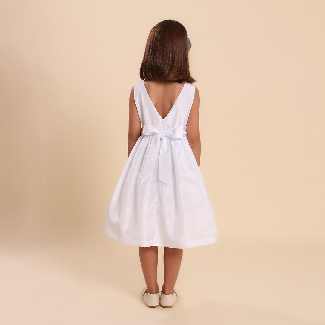 Vestido Festa Infantil Cassie Branco