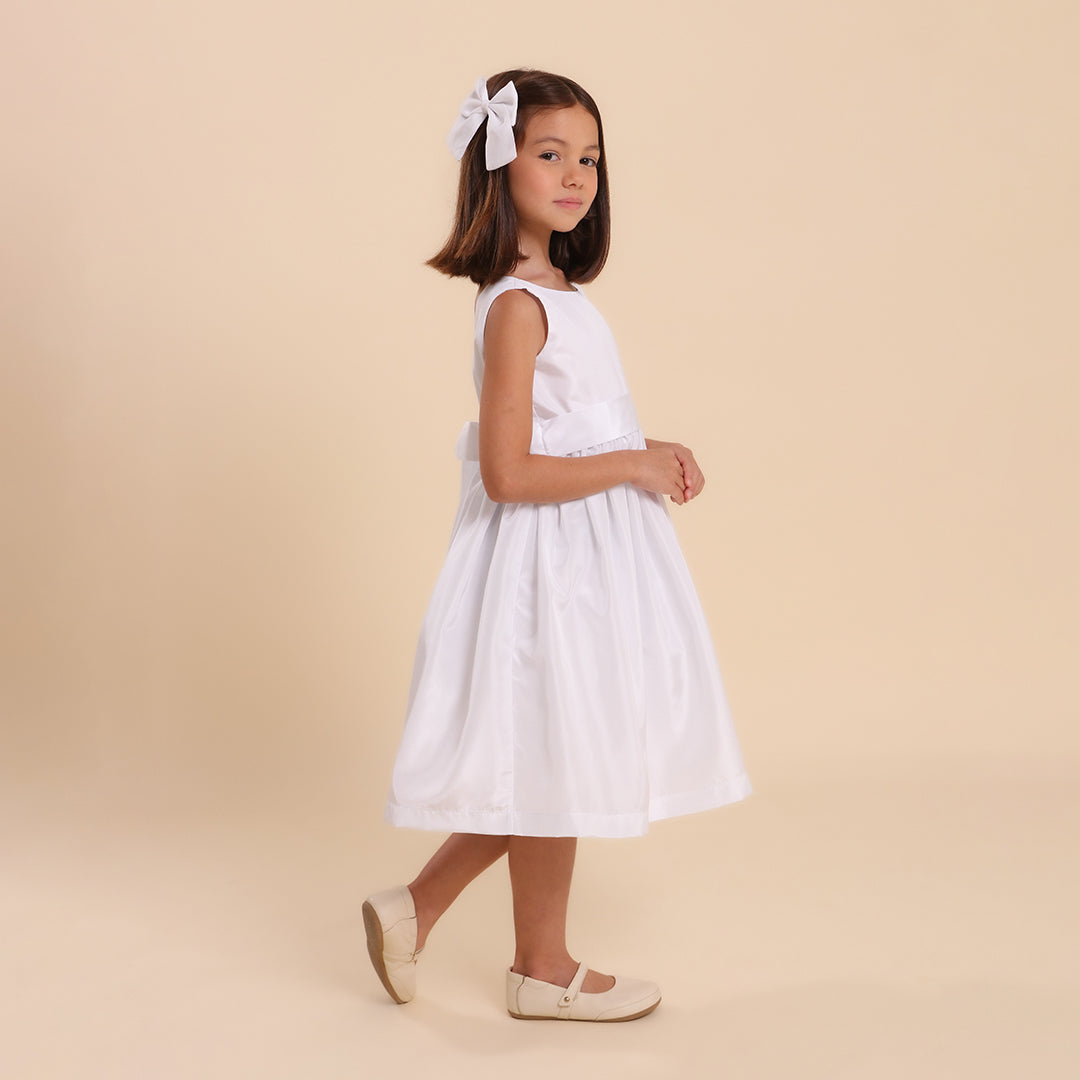 Vestido Festa Infantil Cassie Branco
