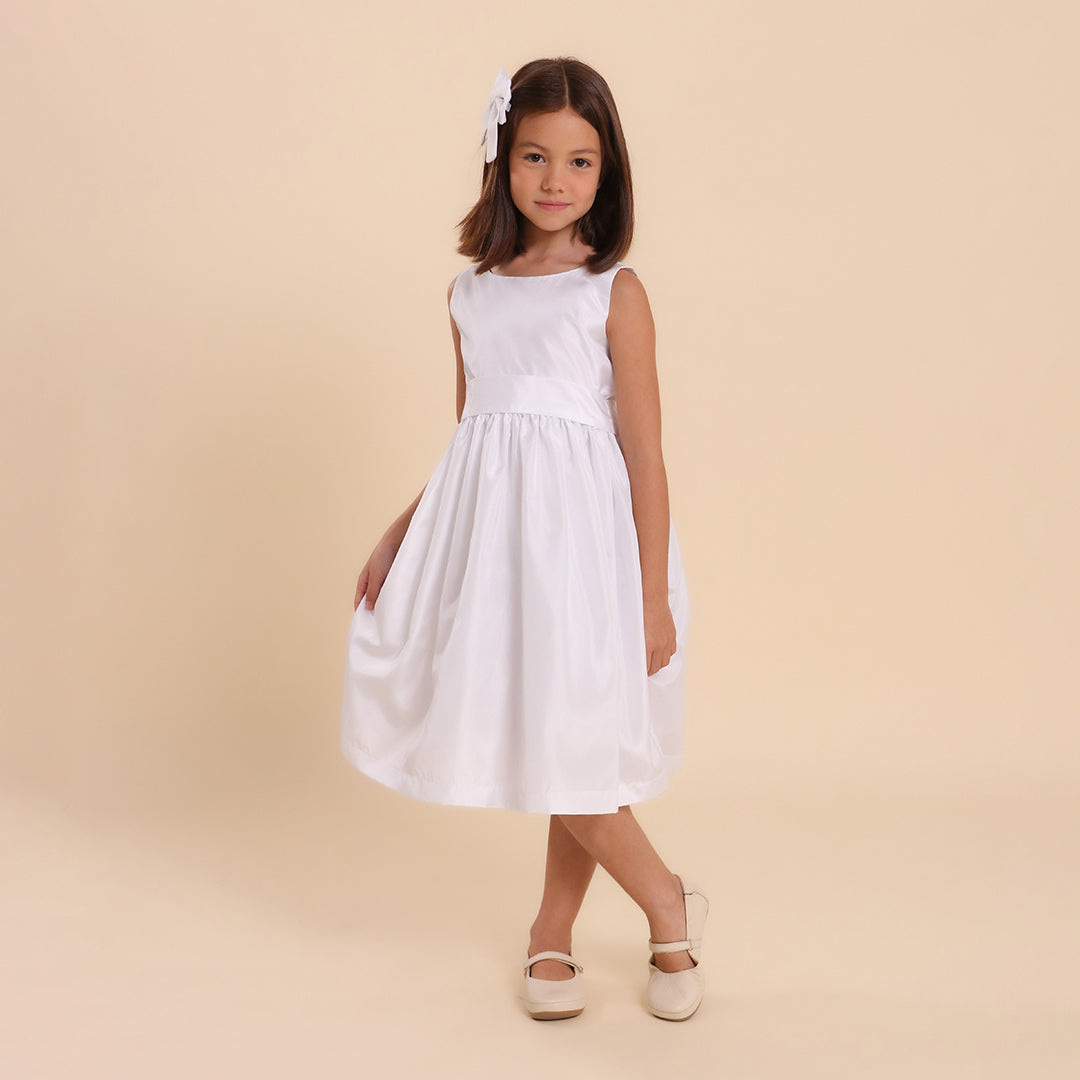 Vestido Festa Infantil Cassie Branco