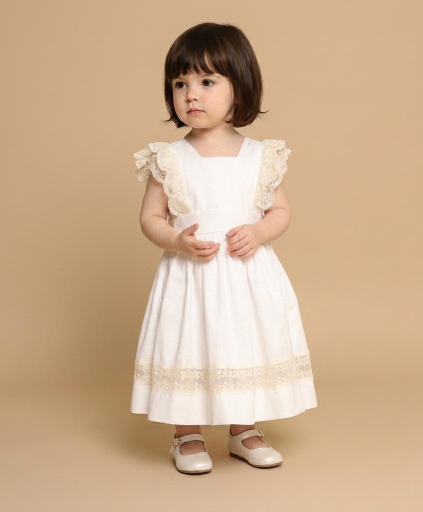 Vestido Bebê Meghan Off White