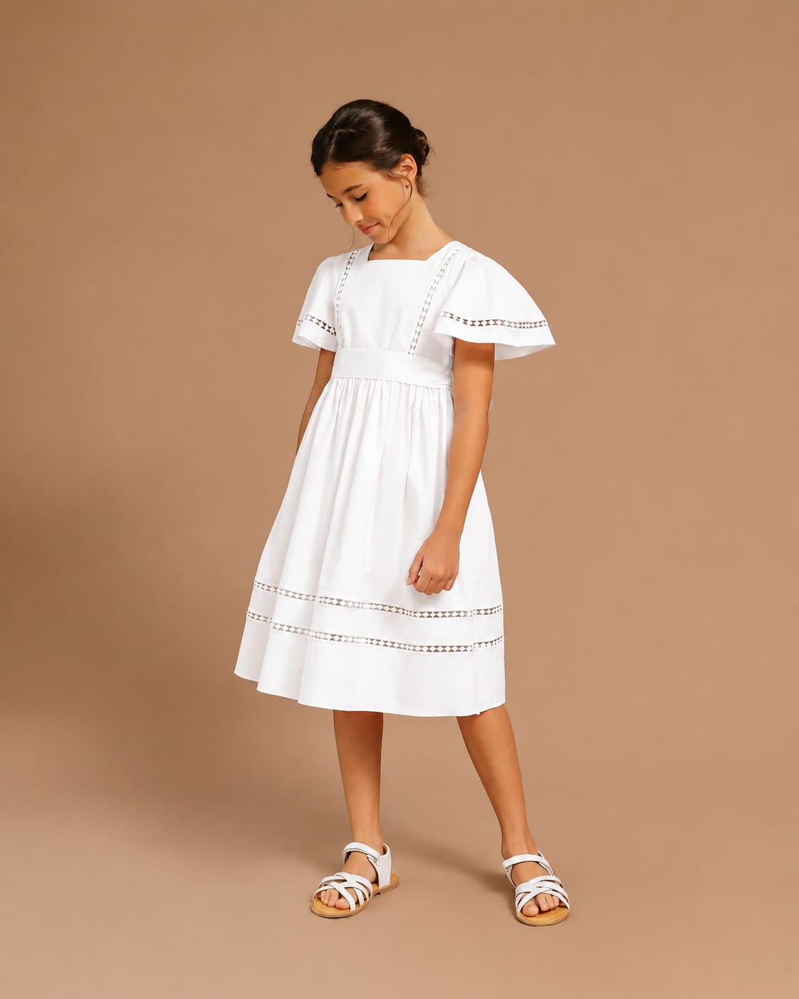 Vestido Infantil Anja Branco