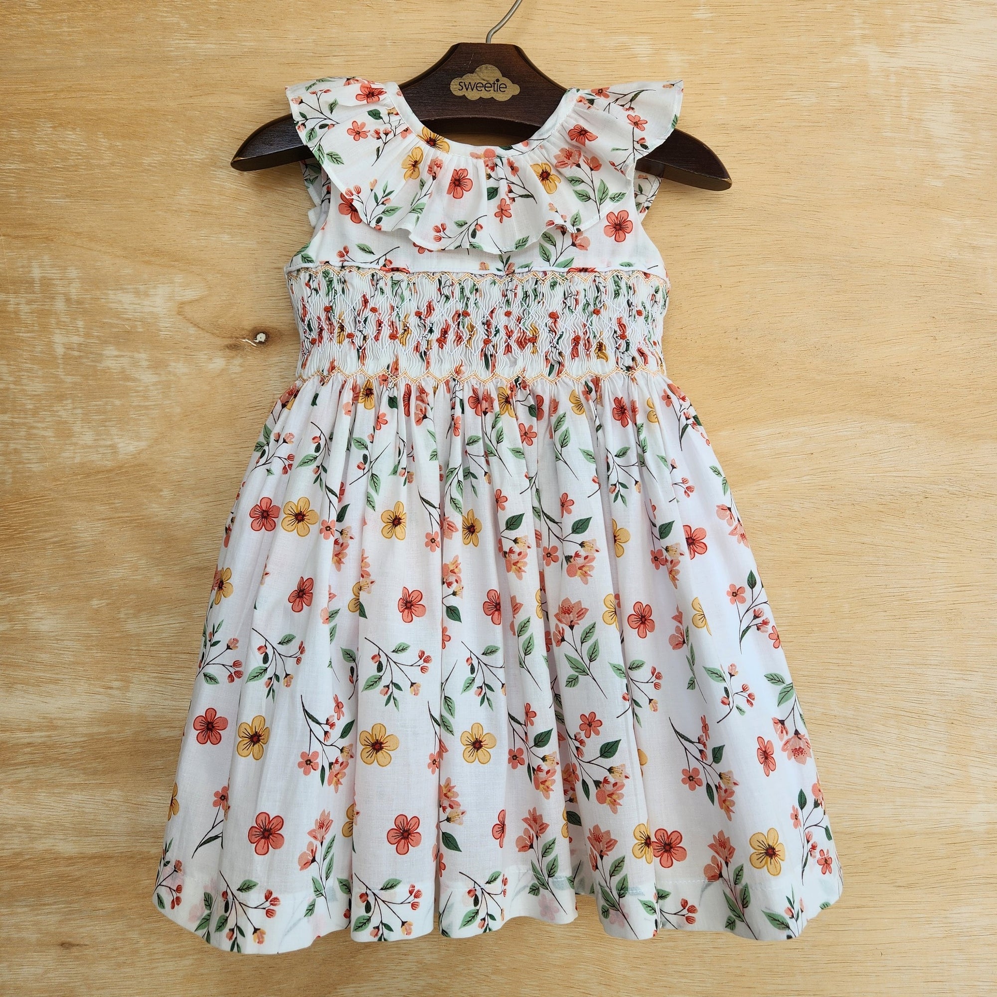 Vestido Bebê Bordado Babado Provence Branco