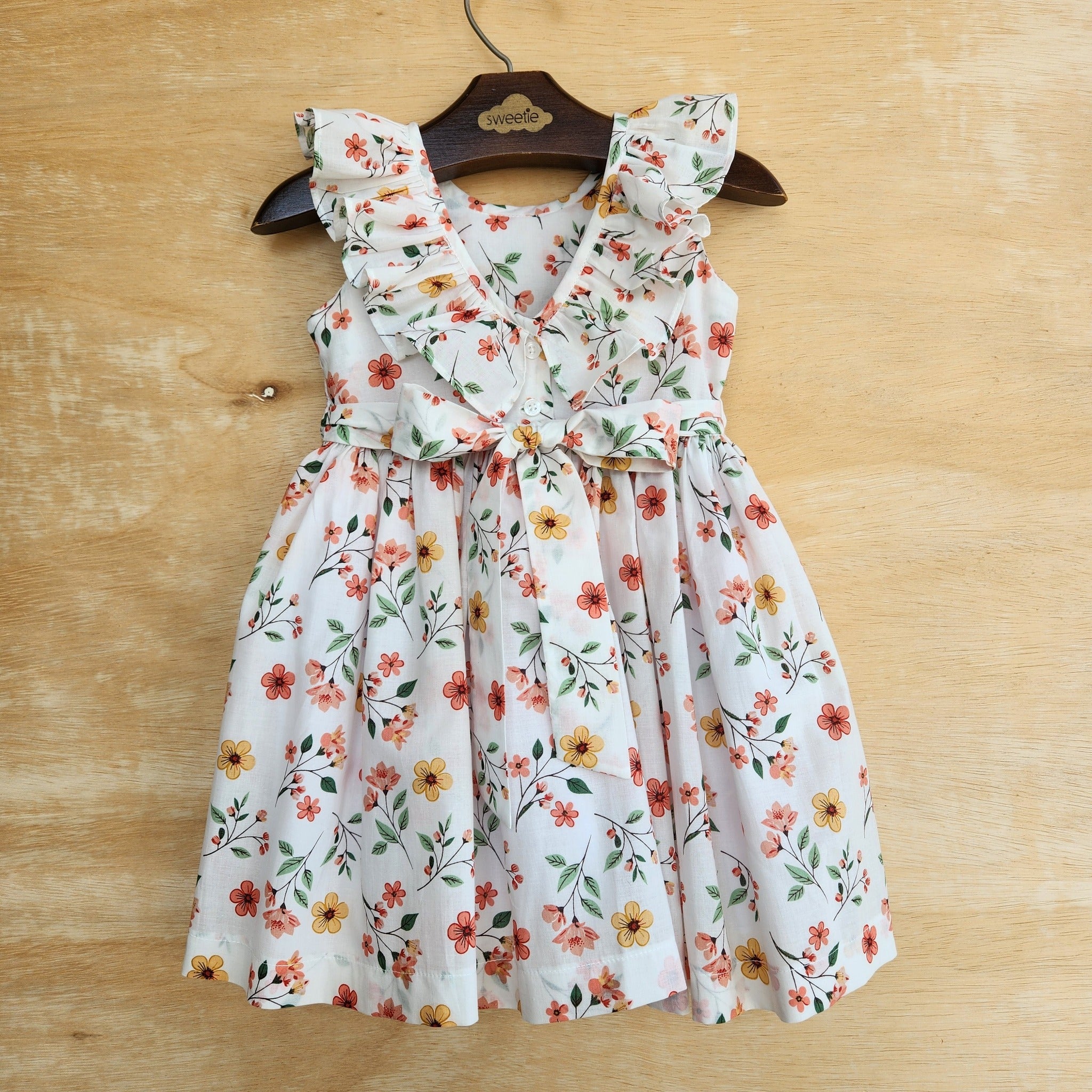 Vestido Bebê Bordado Babado Provence Branco