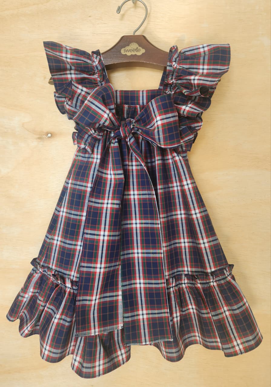 Vestido Infantil Bolonha Xadrez