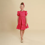 Vestido Infantil Lírio Rosa Jambo