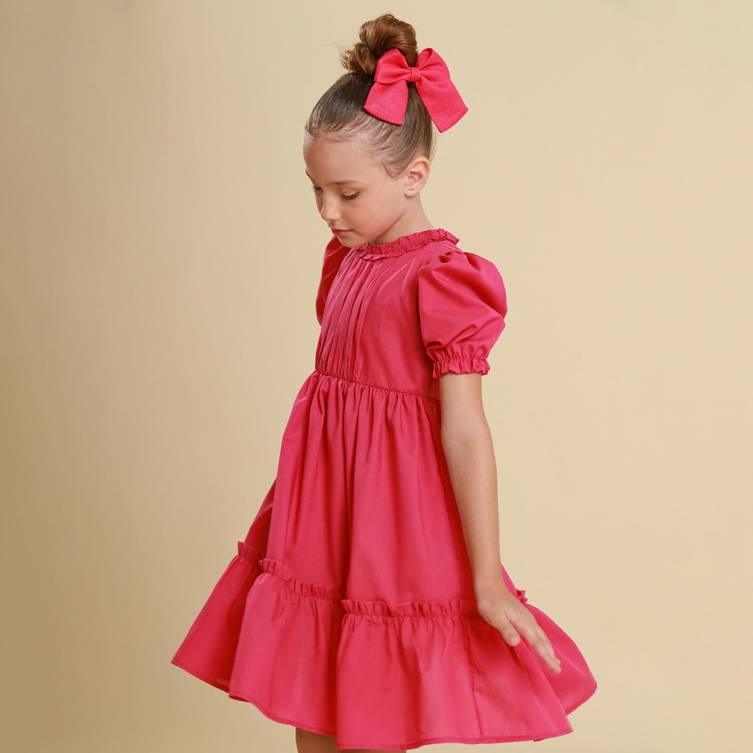 Vestido Infantil Lírio Rosa Jambo