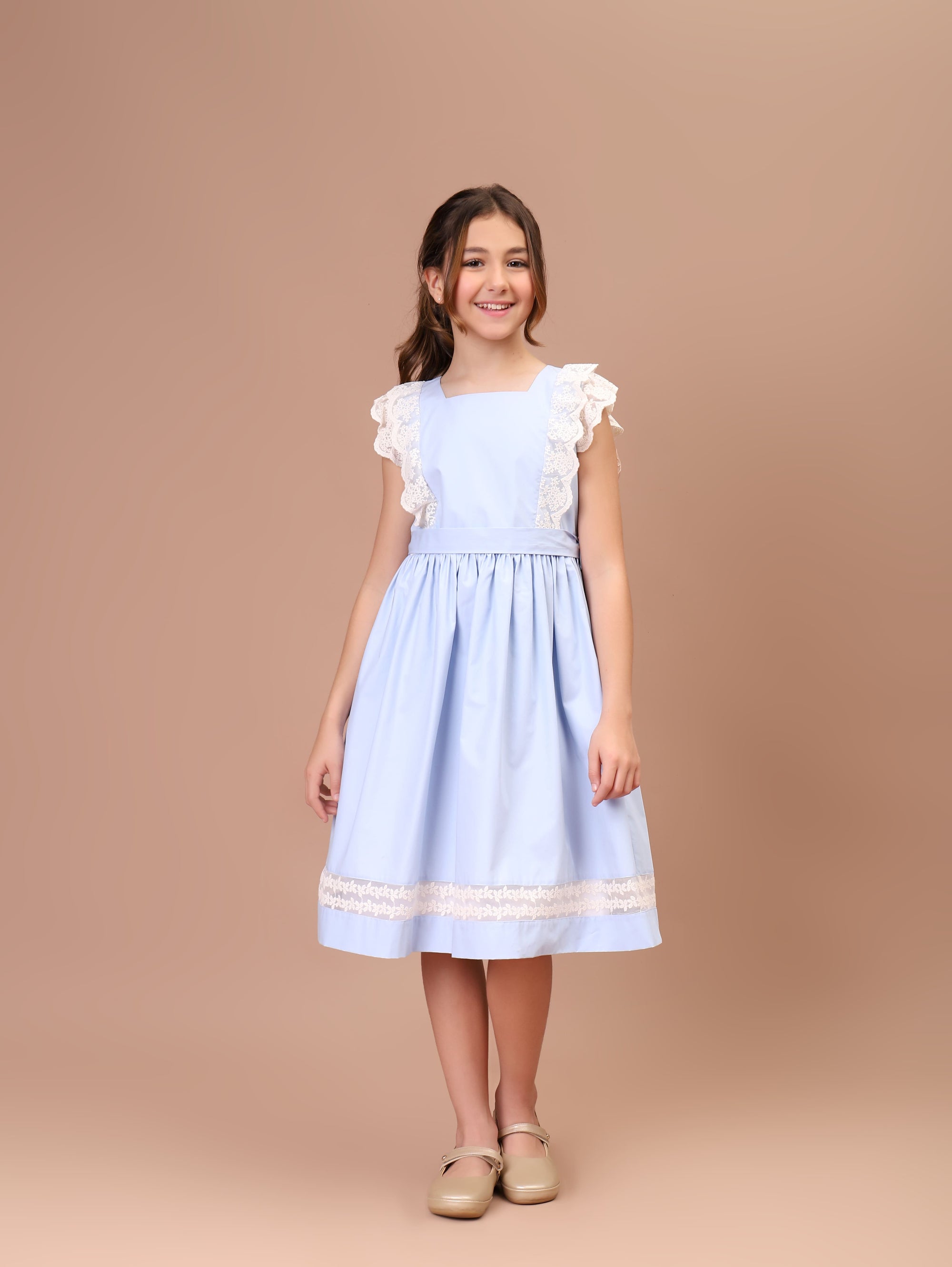 Vestido Infantil Meghan Azul