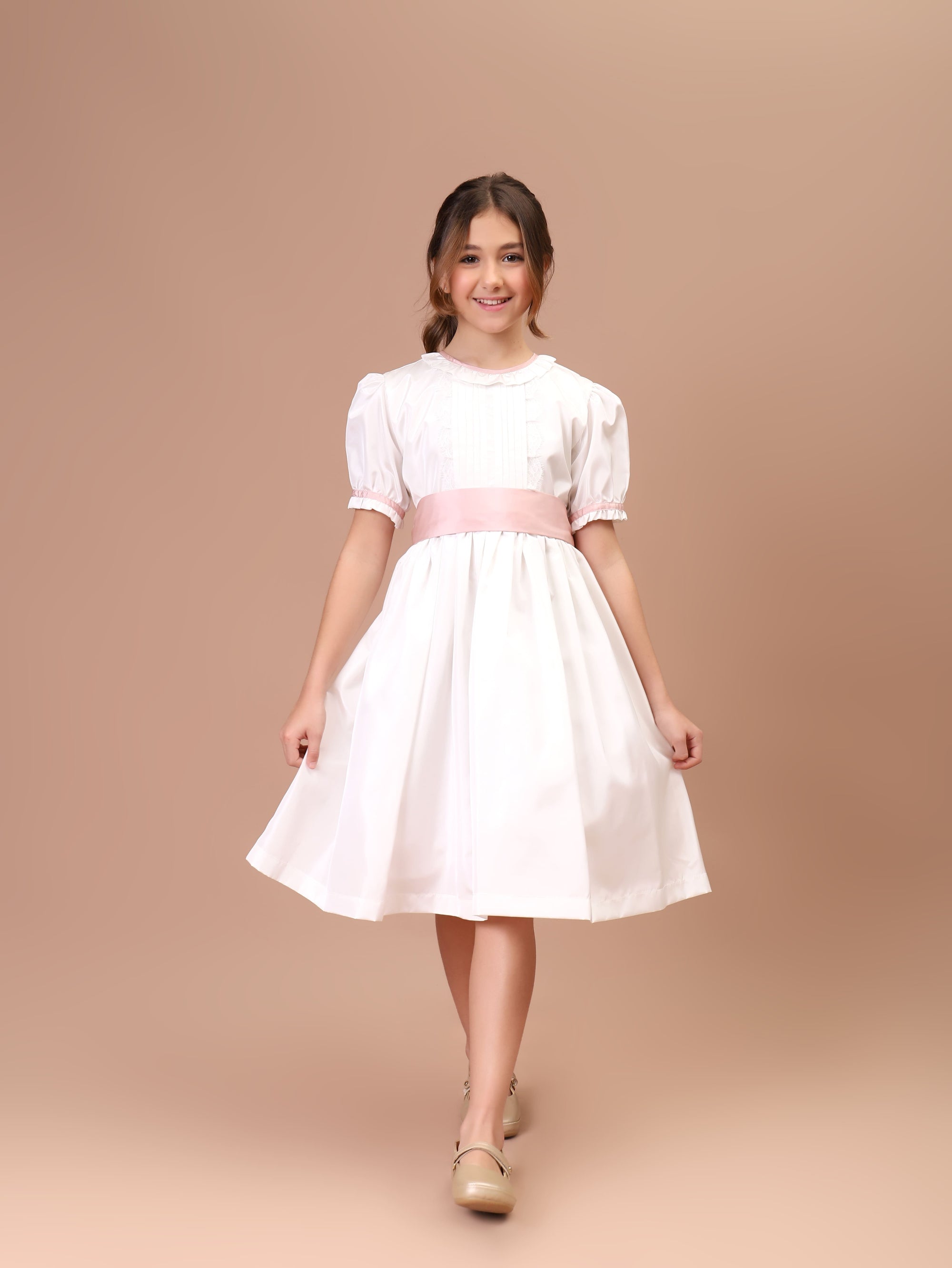 Vestido Festa Infantil Charlotte Off White