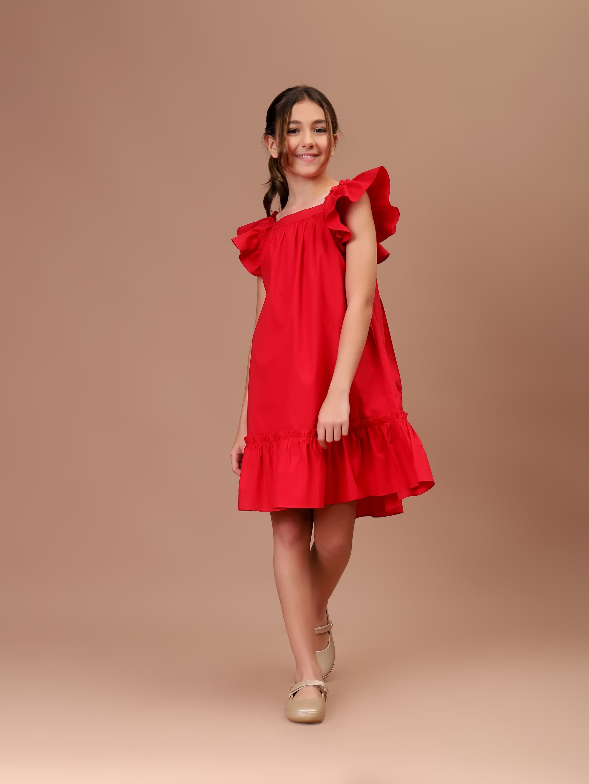 Vestido Infantil Bolonha Vermelho