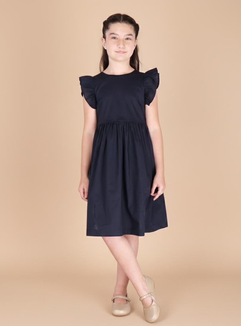 Vestido Infantil Néva Azul Marinho