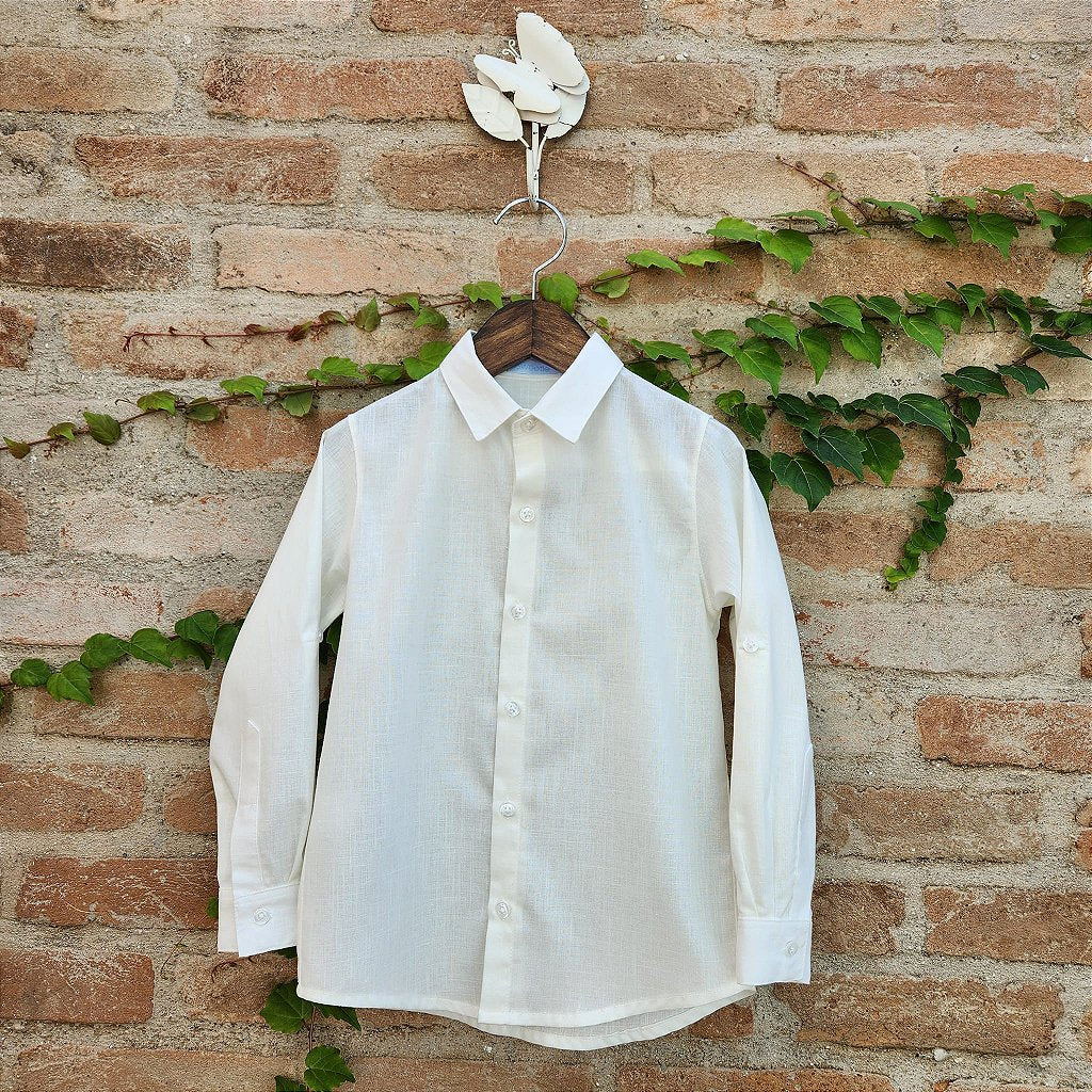 Camisa Scott Off White - Infanto Juvenil